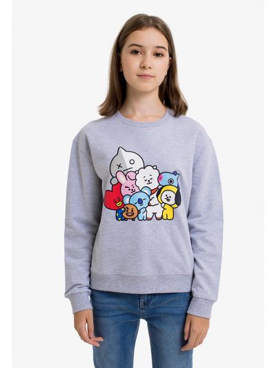 BT21 Printed Sweatshirt