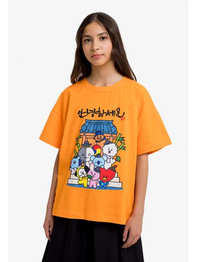 BT21 Vibrant Printed T Shirt
