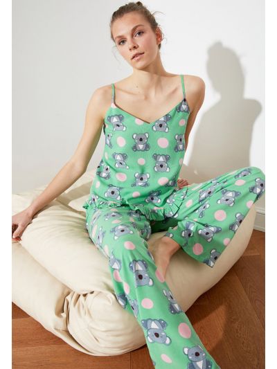 Trendyol Printed Pajama Set