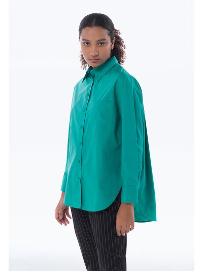 Solid Classic Button Up Shirt - Work Style