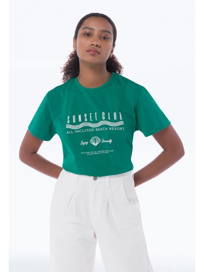 Sunset Club Contrast T-Shirt