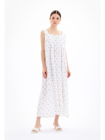 Maxi Printed Sleeveless Dress