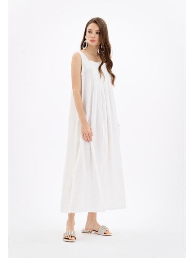 Maxi Solid Sleeveless Under Abaya Dress -Sale