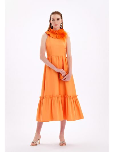 Sleeveless Tiered Maxi Party Dress -Sale