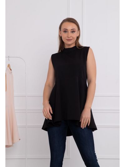 Sleeveless Flared Blouse