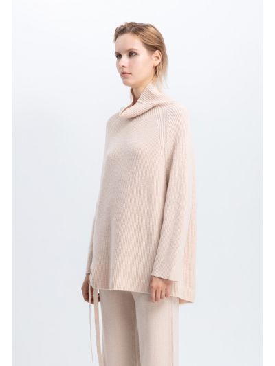 Turtleneck Double Knit Pullover Sweater Blouse