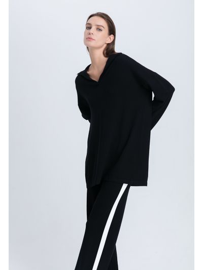 Knitted Pullover Long Sleeve Shirt