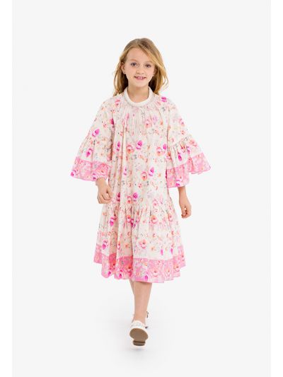 Drop Waist Printed Dress
