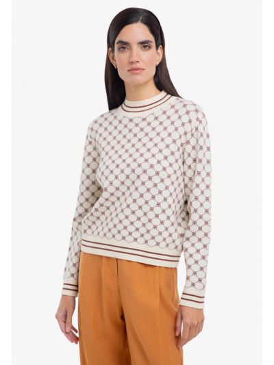 Inverse R Printed Long Sleeves Knitted T-Shirt -Sale