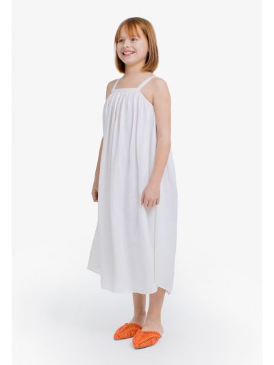 Solid Sleeveless Flared Maxi Dress