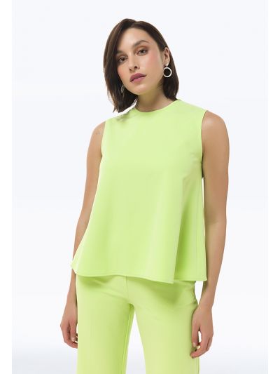 Solid Sleeveless Classic Top -Sale