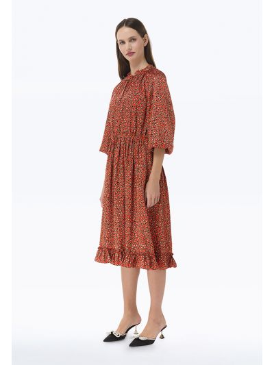 Multi-Print Midi Dress -Sale