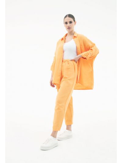 Regular Fit Textured Pants -Sale