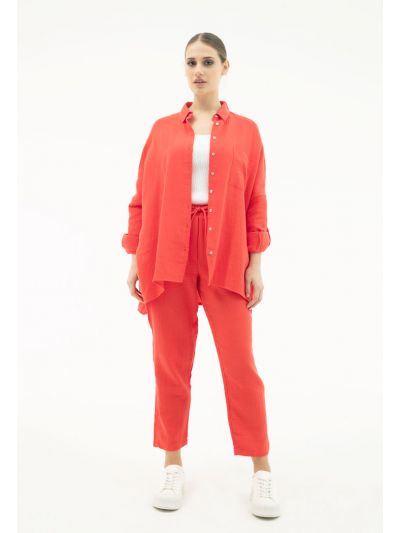 Regular Fit Textured Pants -Sale