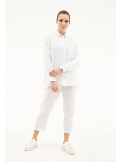 Regular Fit Textured Pants -Sale