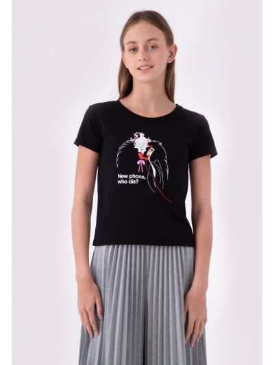Disney Villains Cruella Rubber Print T-Shirt