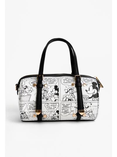 Mickey Two Toned Printed Crossbody Bag
