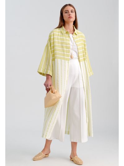 Maxi Striped Shirt Dress -Sale