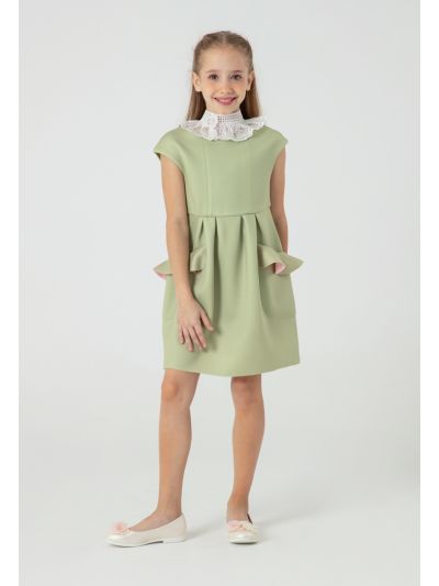 Boat Neck Cap Sleeve Neoprene Dress