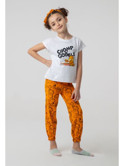 Garfield Glittery Printed Shirt And Pajama Sets -Sale