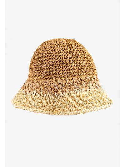 Twisted Straw Paper Bucket Hat