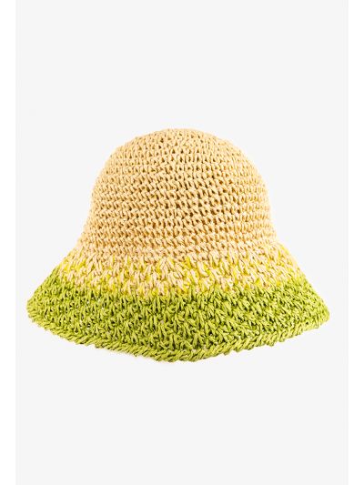 Twisted Straw Paper Bucket Hat