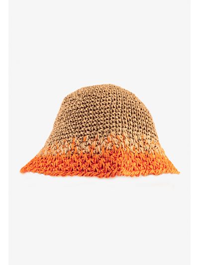 Twisted Straw Paper Bucket Hat