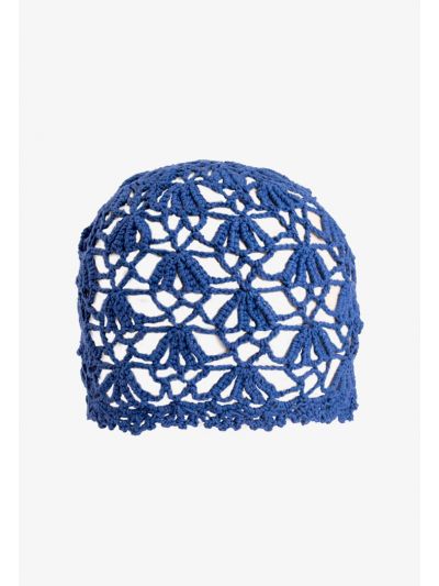 Warm Knitted Floral Crochet Hat