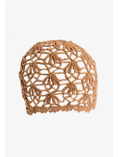 Warm Knitted Floral Crochet Hat