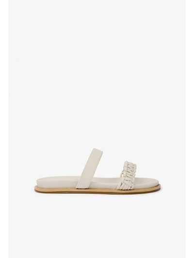 Solid Pointed Double Strap Flats