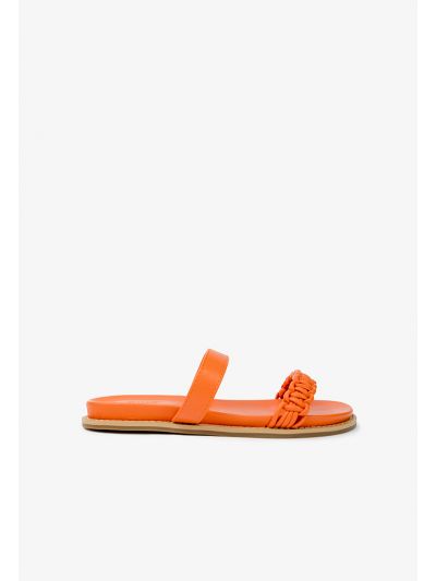Solid Pointed Double Strap Flats