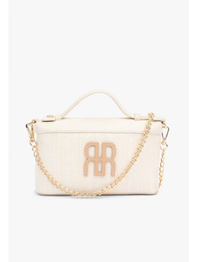 Woven Faux Straw Crossbody Bag