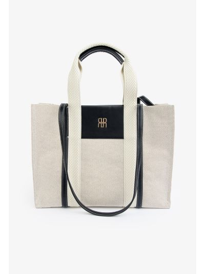 Knitted Top Handle Tote Bag