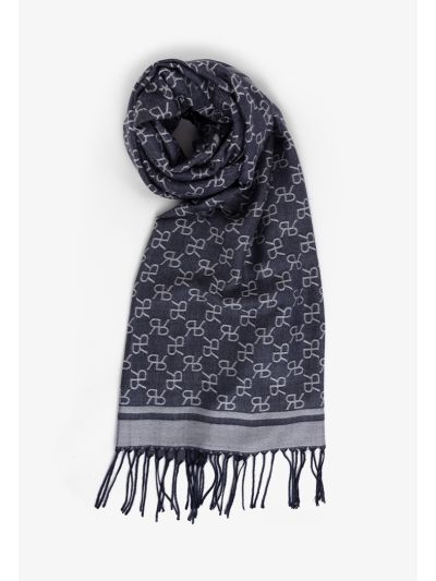 Printed Monogram Winter Scarf
