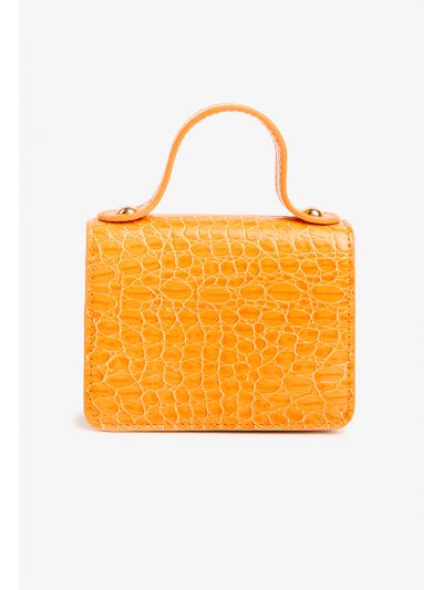Textured Leather Micro Crossbody bag