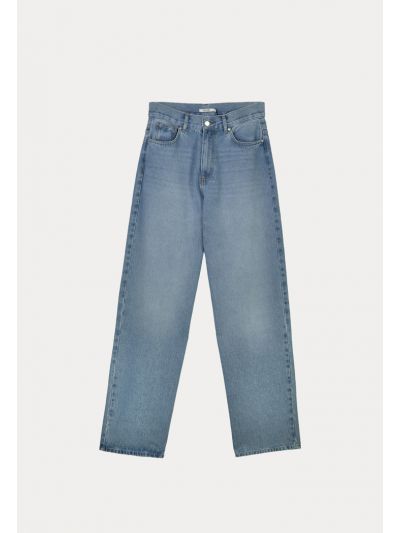 Mid High Rise Baggy Denim Jeans -Sale