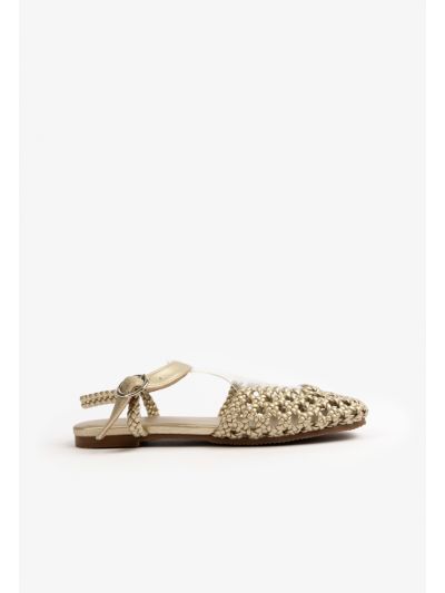 Braided See Through Sandals