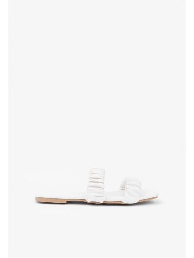 Solid Double Strap Flat Shoes