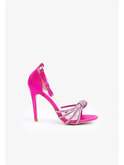 Iconic Crystal Embellished Knotted Heels