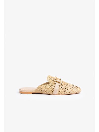 Faux Straw Horse bit Emblem Mules