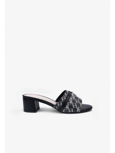 Printed Monogram Tussle Heeled Sandals