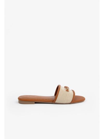 Classic Knitted Embellished Flats