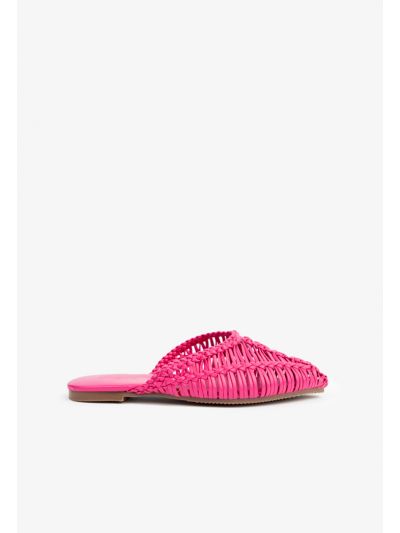 Braided Woven Flat Mules