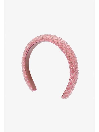 Quilted Geometrical Crystal Embellished Headband