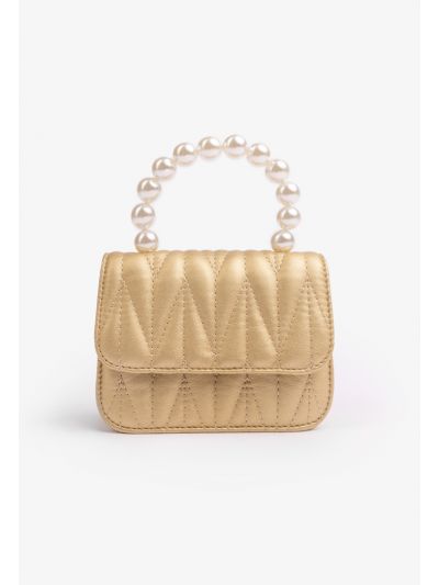 Quilted Metallic Mini Crossbody Bag