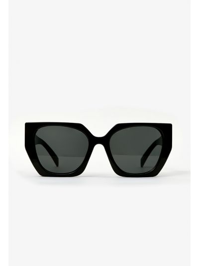 Dramatic Oversized Cateye Sunglasses