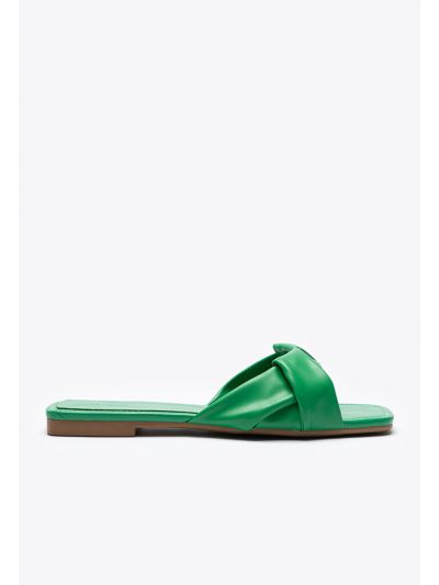 Twisted Single Band Strap Flat Sandals -Sale