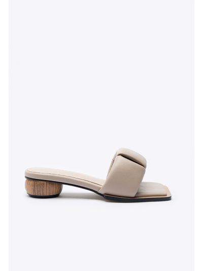 Wide Padded Open Toe Puffy  Band Sandals -Sale