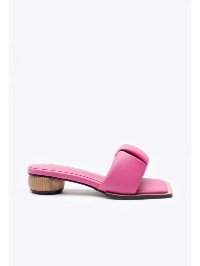 Wide Padded Open Toe Puffy  Band Sandals -Sale