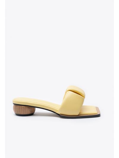 Wide Padded Open Toe Puffy  Band Sandals -Sale